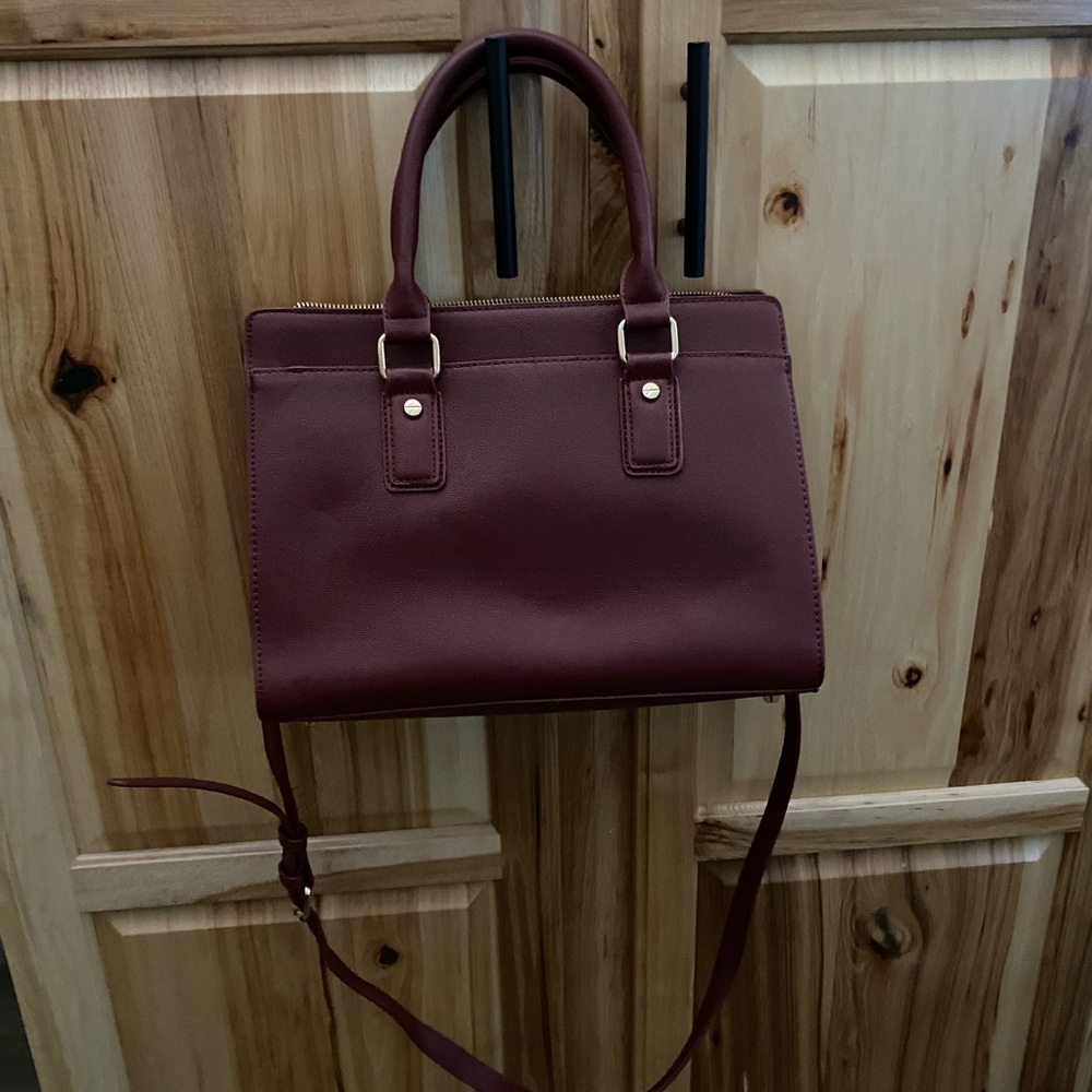 Elegant Burgundy Handbag